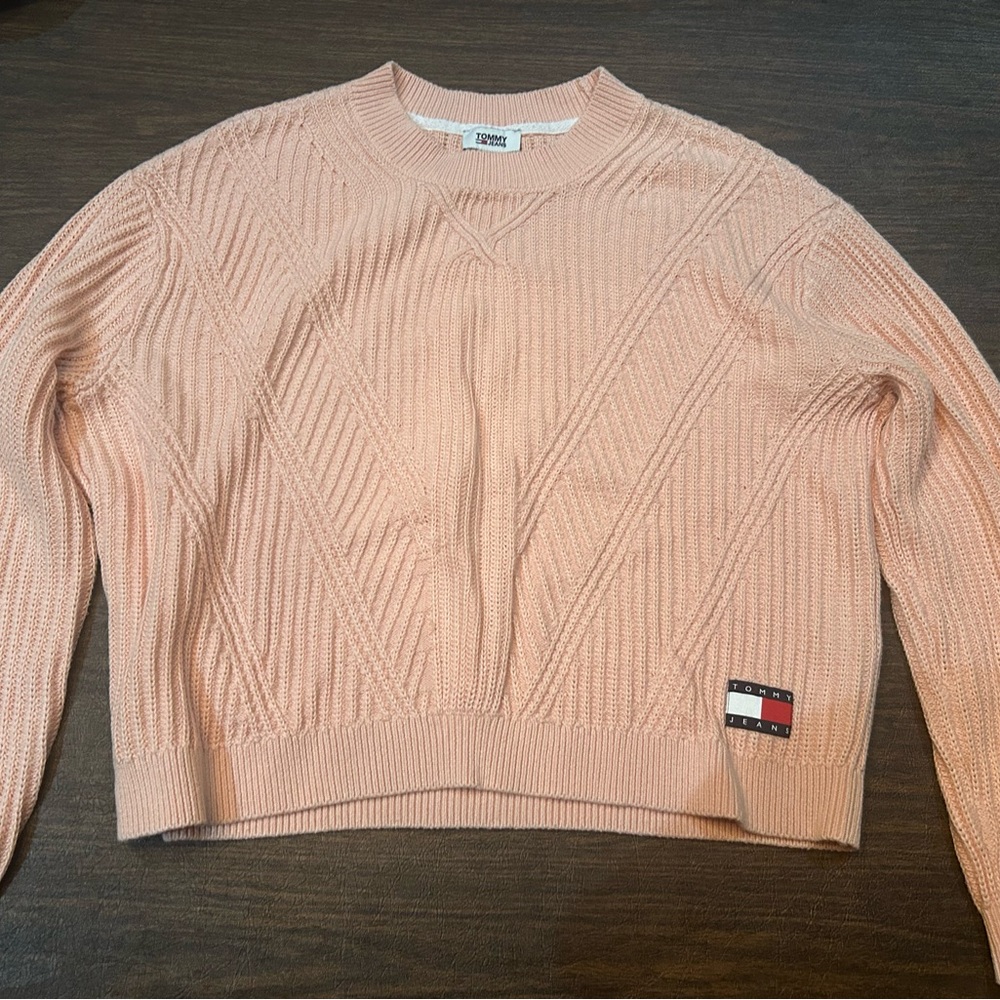 Tommy Hilfiger Pink Crew Neck Sweater